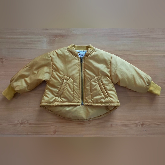 Afton Street Kids Mustard Puffer Jacket 12M - Picture 6 of 9